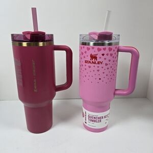 Stanley 2025 Target Pink Hearts And Berry Glitter Starbuck 2024  Tumbler Nwt
